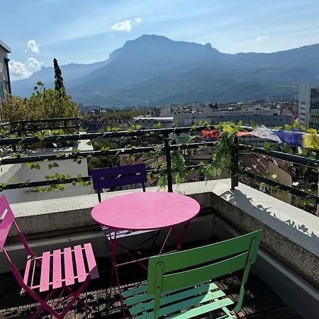 Le Rooftop Calme Et Terrasse A 1 Minute De La Gare Grenoble Exterior photo